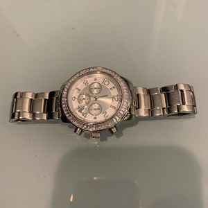 Silpada watch stainless steel cubic zirconium